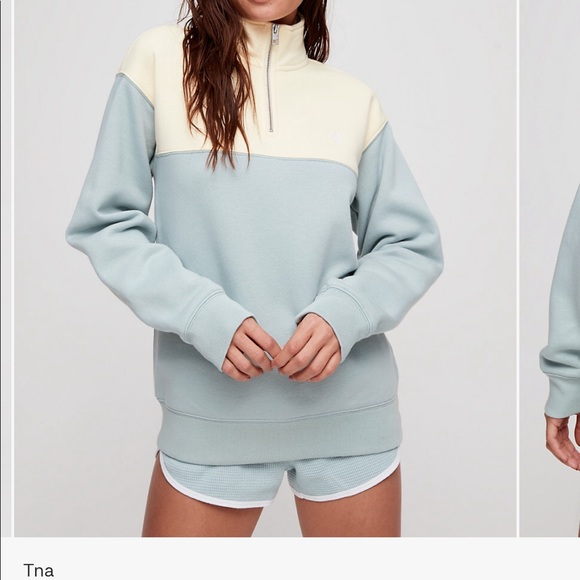 tna warm up crop sweater